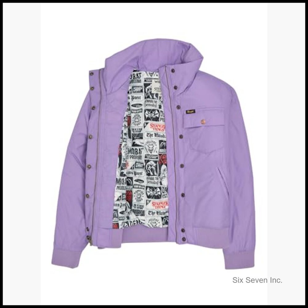 Nylon Bomber Jacket with Patchwork Lining and 4 P… - image 7